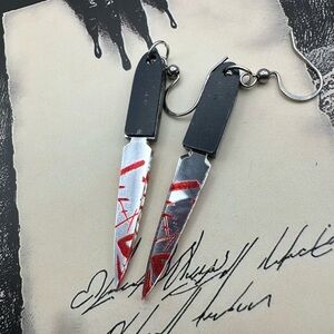 Bloody Halloween Horror
Movie Knife Earrings